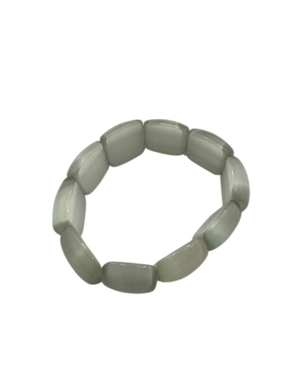 Green Cats Eye Chunky Stretch Bracelet For Womens Jewelry Collection - Picture 2 of 5
